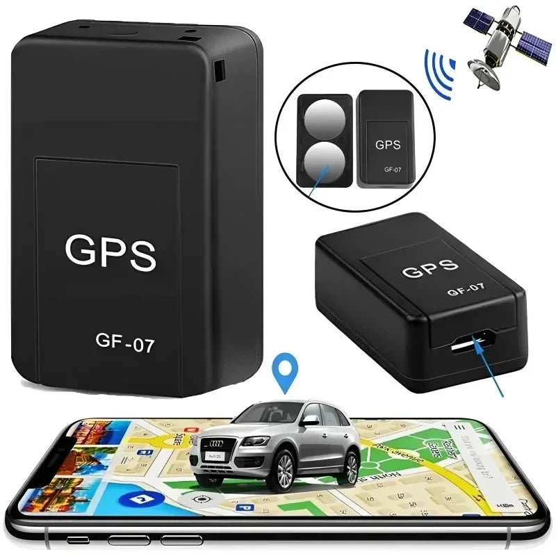 Localizador GPS GF-07 localizador compacto preciso e conveniente para veículos automóveis, fácil de instalar, posicionamento remoto preciso e móvel.